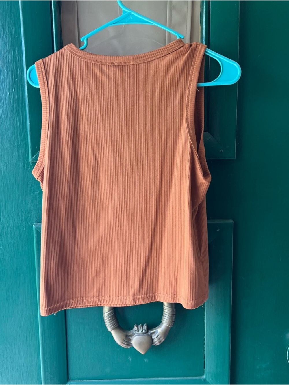 Olivia Rae Ribbed Tank Top - Rust - Picture 5 of 5